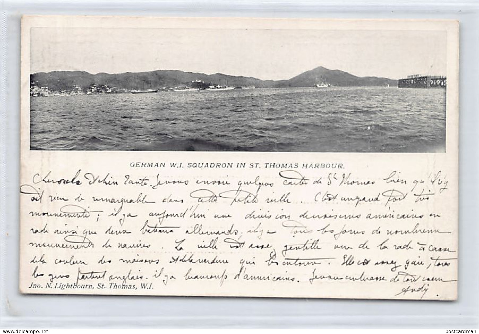 U.S. Virgin Islands - German W.I. Squadron In St. Thomas Harbour - Publ. Jno. N. Lightbourn  - Islas Vírgenes Americanas