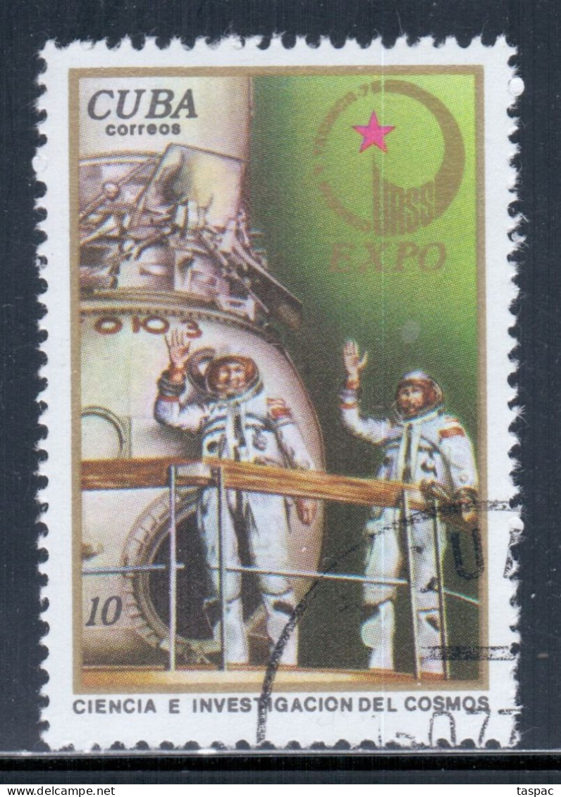 Cuba 1976 Mi# 2152 Used - Short Set - EXPO '76, USSR / Space - Amérique Du Nord