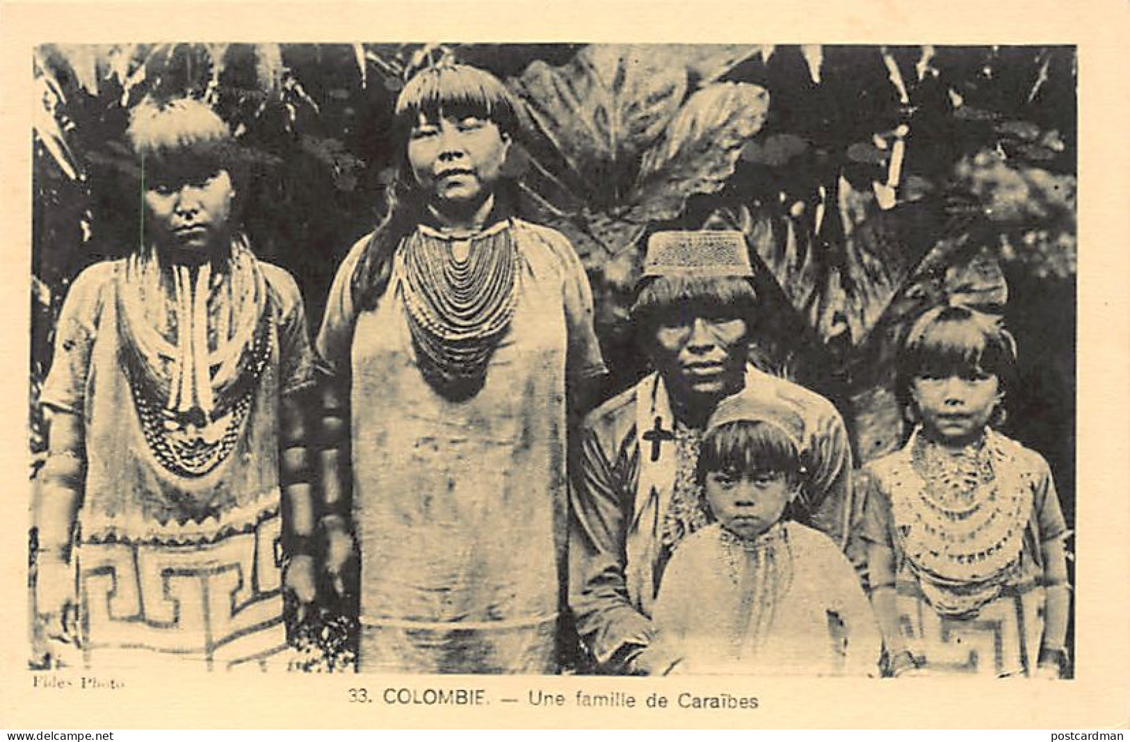Colombia - Una Familia De Indios Caribeños - Ed. Propagation De La Foi 33 - Colombie