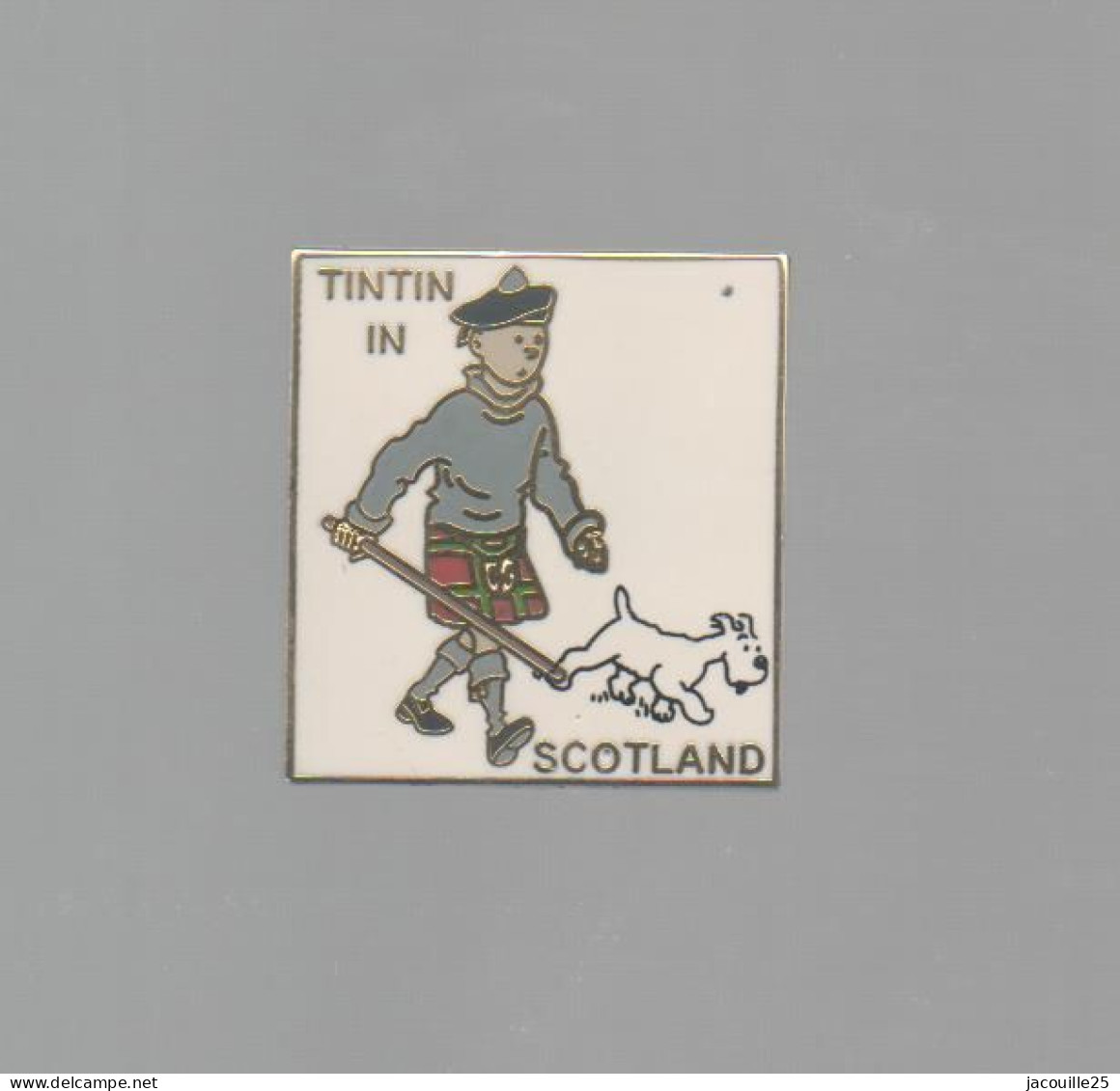 PINS PIN'S DISNEY  TINTIN MILOU IN SCOTLAND - Disney