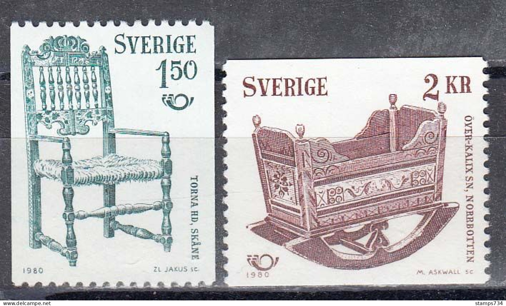 Schweden 1980 - NORDEN, Mi-Nr. 1115/16, MNH** - Unused Stamps