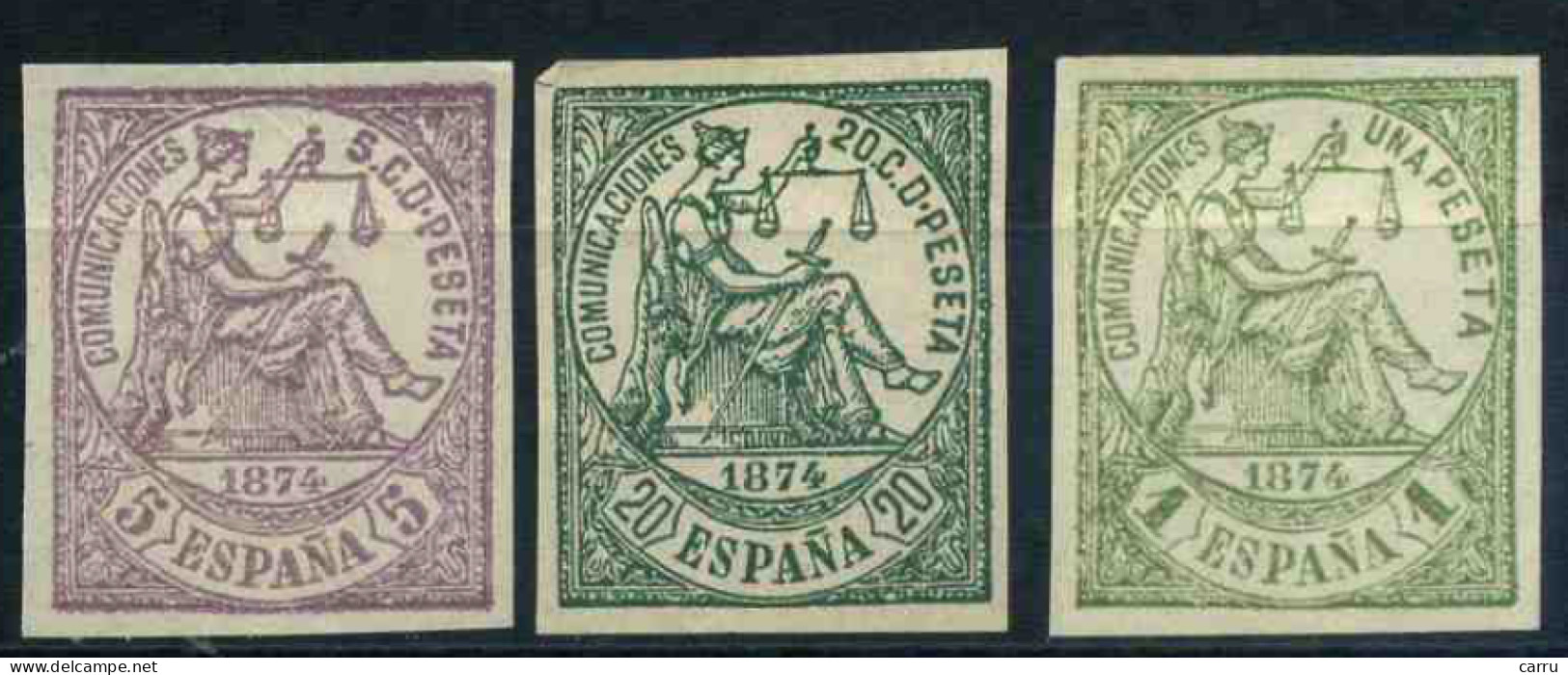 España - Sellos Clásicos Falsos - Gobierno Provisional (1874) - Unused Stamps