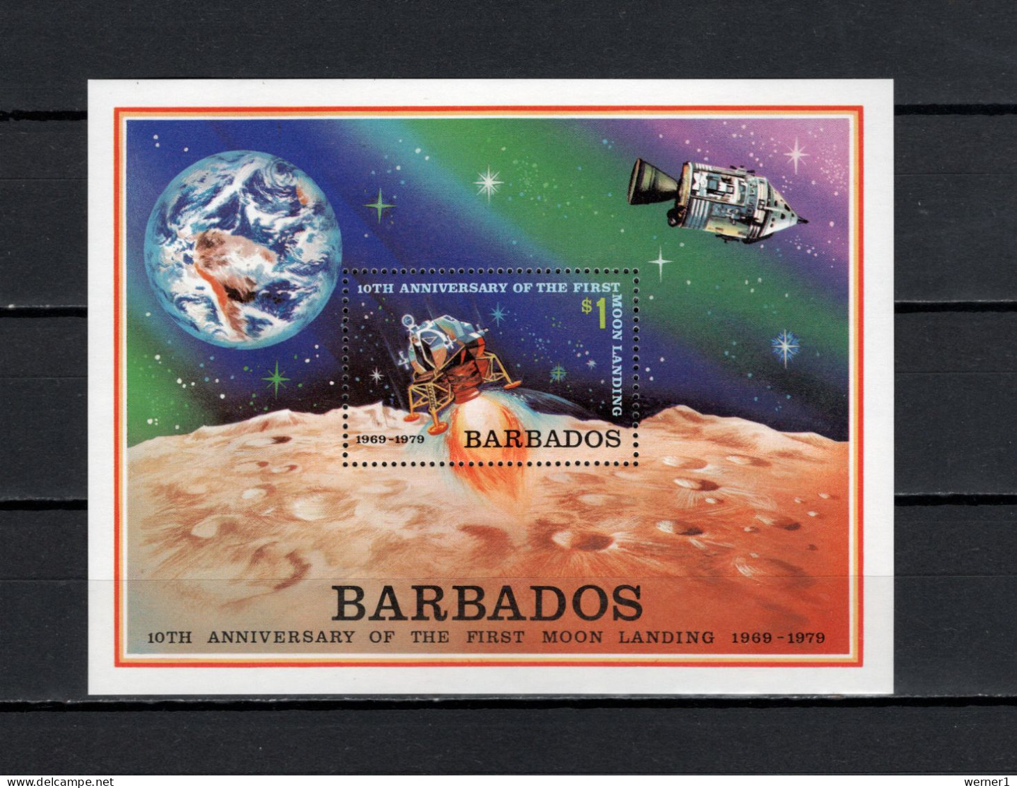 Barbados 1979 Space Apollo S/s MNH - Amérique Du Nord