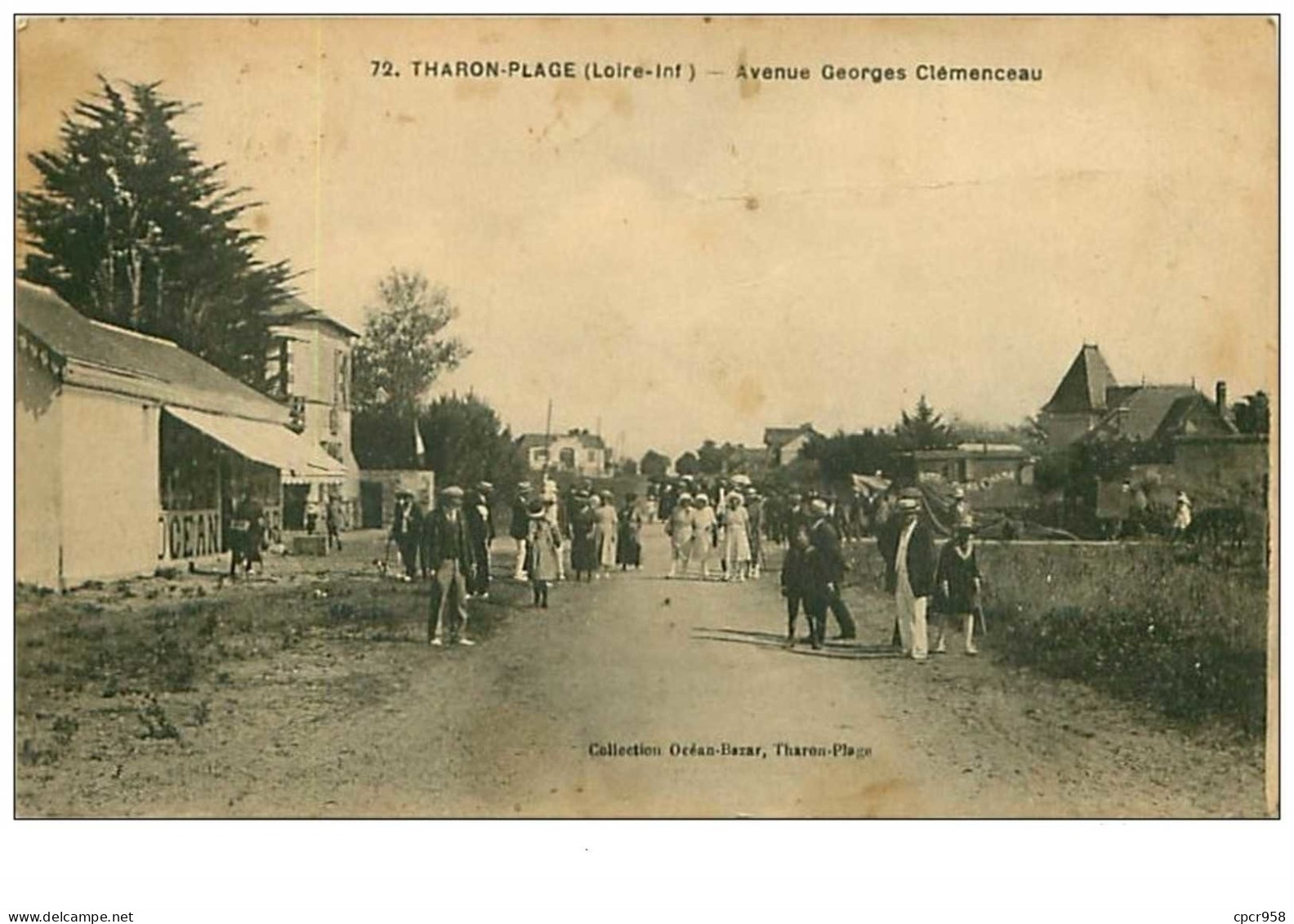 44.THARON PLAGE.n°2109.AVENUE GEORGES CLEMENCEAU.ROULOTTE.CINEMA.PLIE - Tharon-Plage