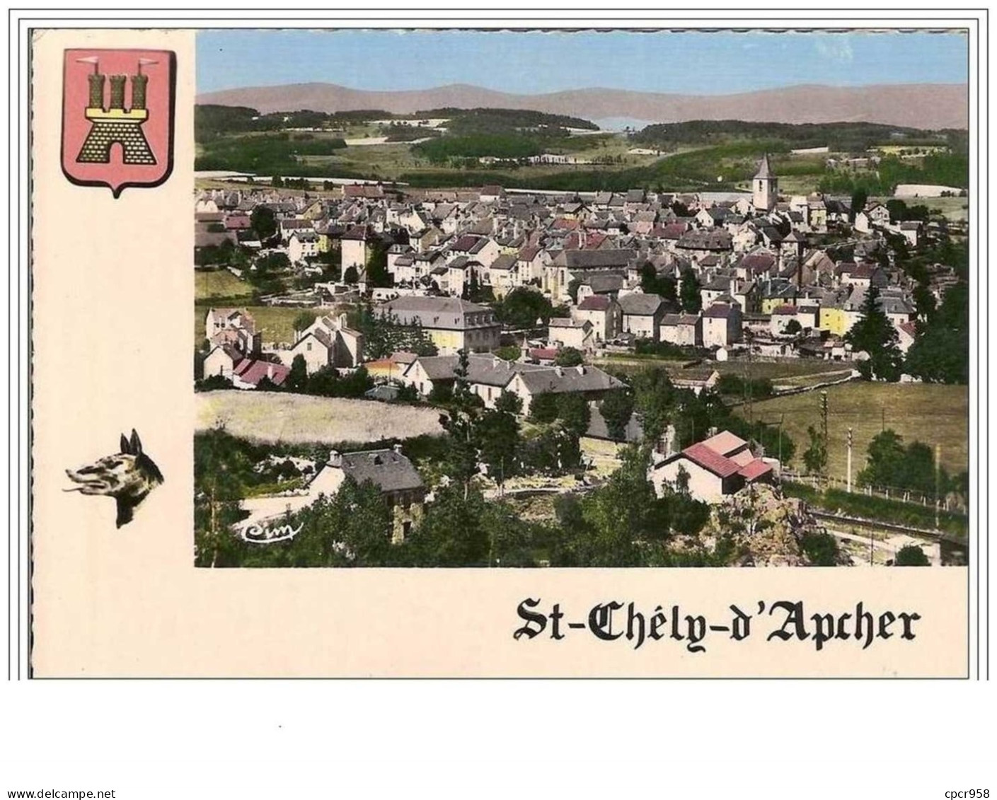 48.ST-CHELY-D&amp;acute APCHER.VUE GENERALE. - Saint Chely D'Apcher