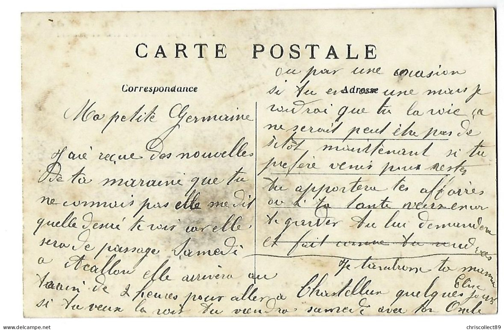 Carte Postale : Un Globe Trotter Fin De Siècle - J.B.Doussineau Et Sa Famille -ex - Boulanger Victime - Sonstige & Ohne Zuordnung