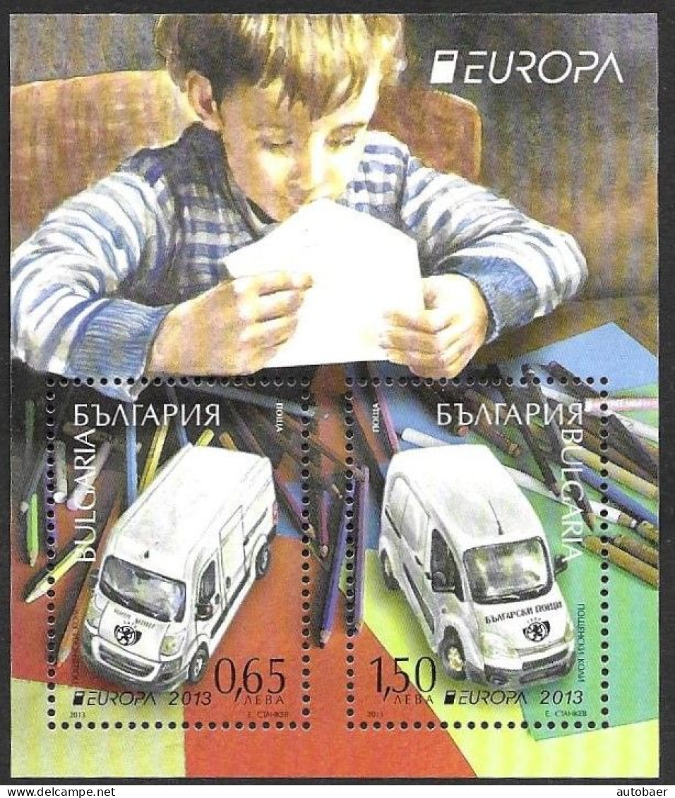 Bulgaria Bulgarie Bulgarien 2013 Europa Cept Michel Bl. 370 (5094-95) MNH Neuf Postfrisch ** - 2013