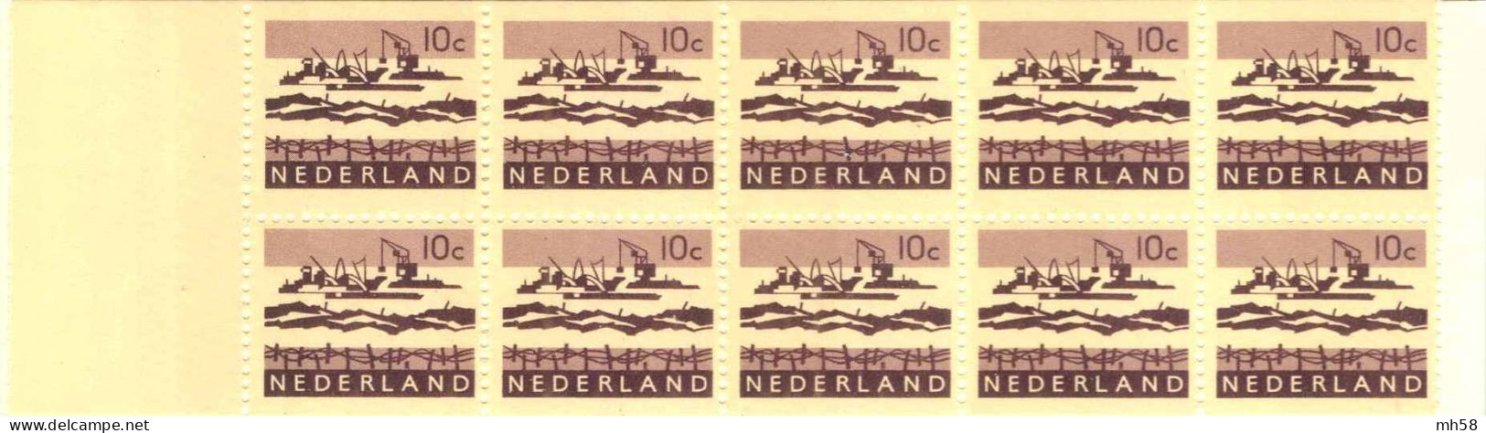 PAYS-BAS NEDERLAND 1966 - Carnet / Booklet / MH Sans Indice - 1 G Travaux Du Delta Sans Phospho - YT C 761Aa / MI 800Xx - Libretti