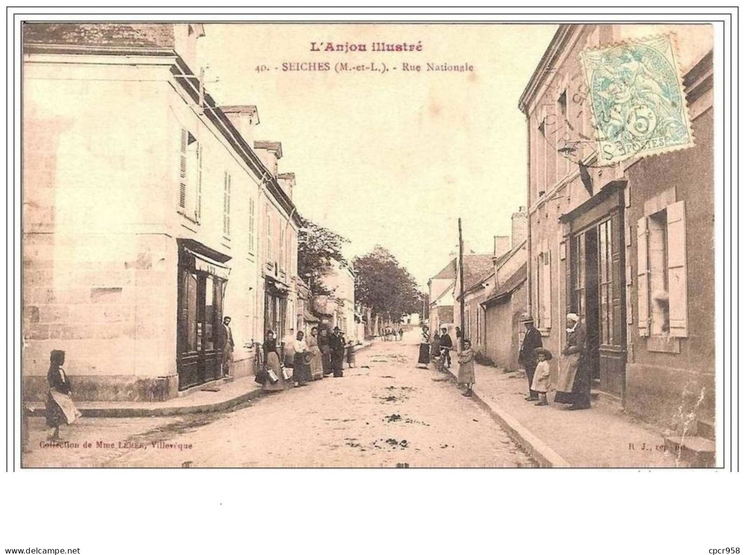 49.SEICHES.RUE NATIONALE.L&amp;acute ANJOU ILLUSTRE. - Seiches Sur Le Loir