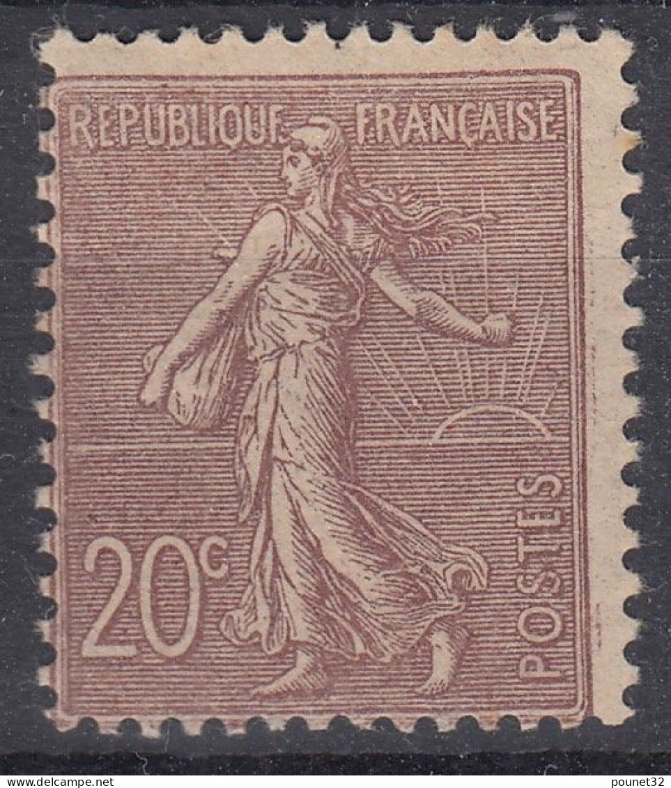 TIMBRE FRANCE SEMEUSE LIGNEE N° 131 NEUVE * GOMME AVEC CHARNIERE - COTE 75 € - 1903-60 Semeuse Lignée