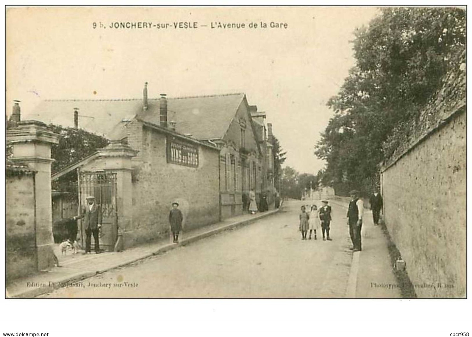 51.JONCHERY SUR VESLE.n°110.L'AVENUE DE LA GARE - Jonchery-sur-Vesle
