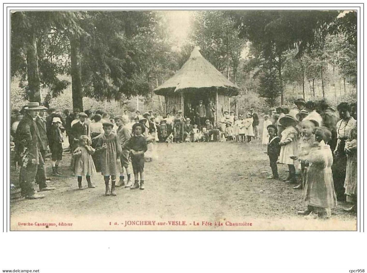 51.JONCHERY SUR VESLE.LA FETE A LA CHAUMIERE - Jonchery-sur-Vesle