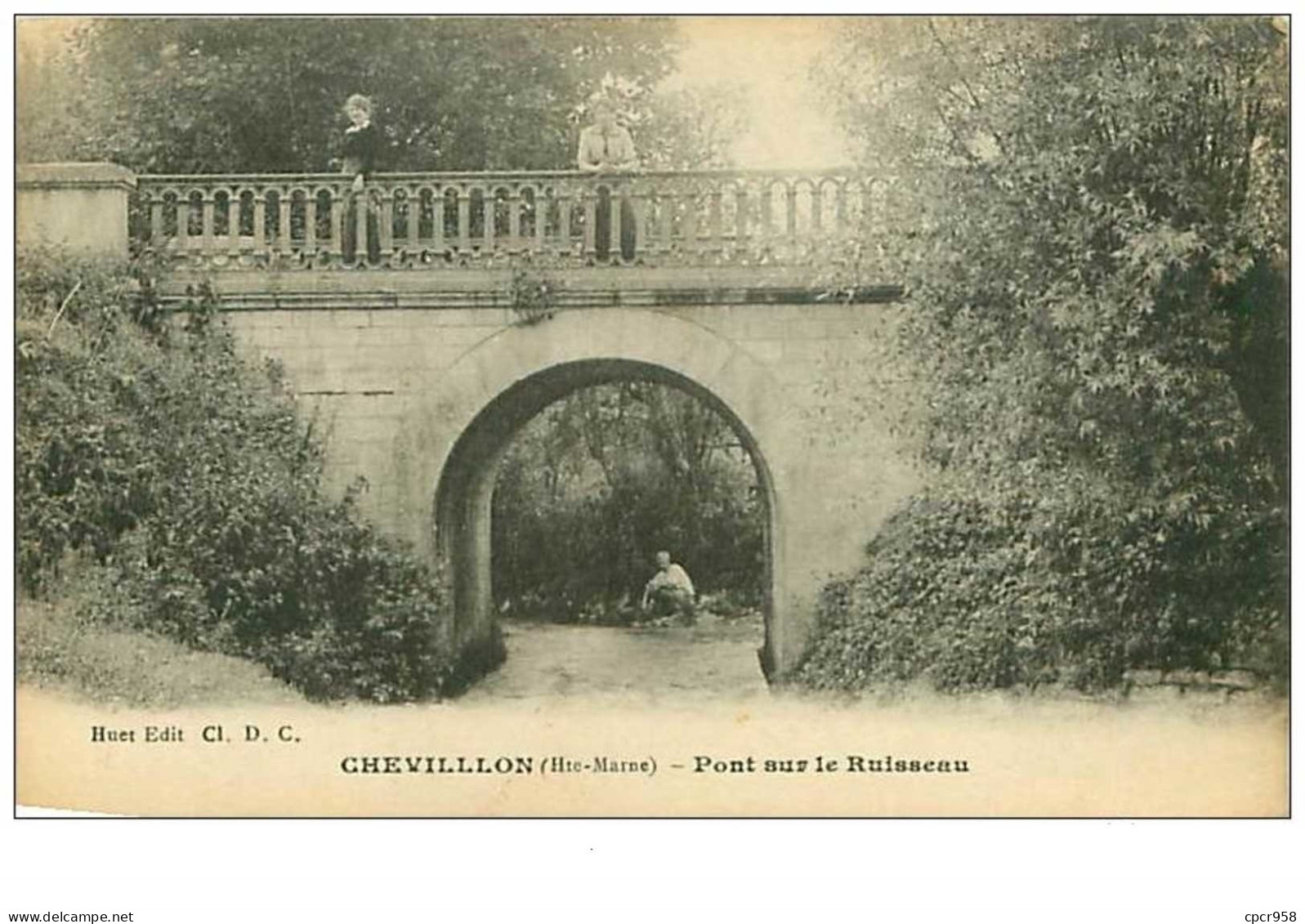 52.CHEVILLON.n°1303.PONT SUR LE RUISSEAU - Chevillon