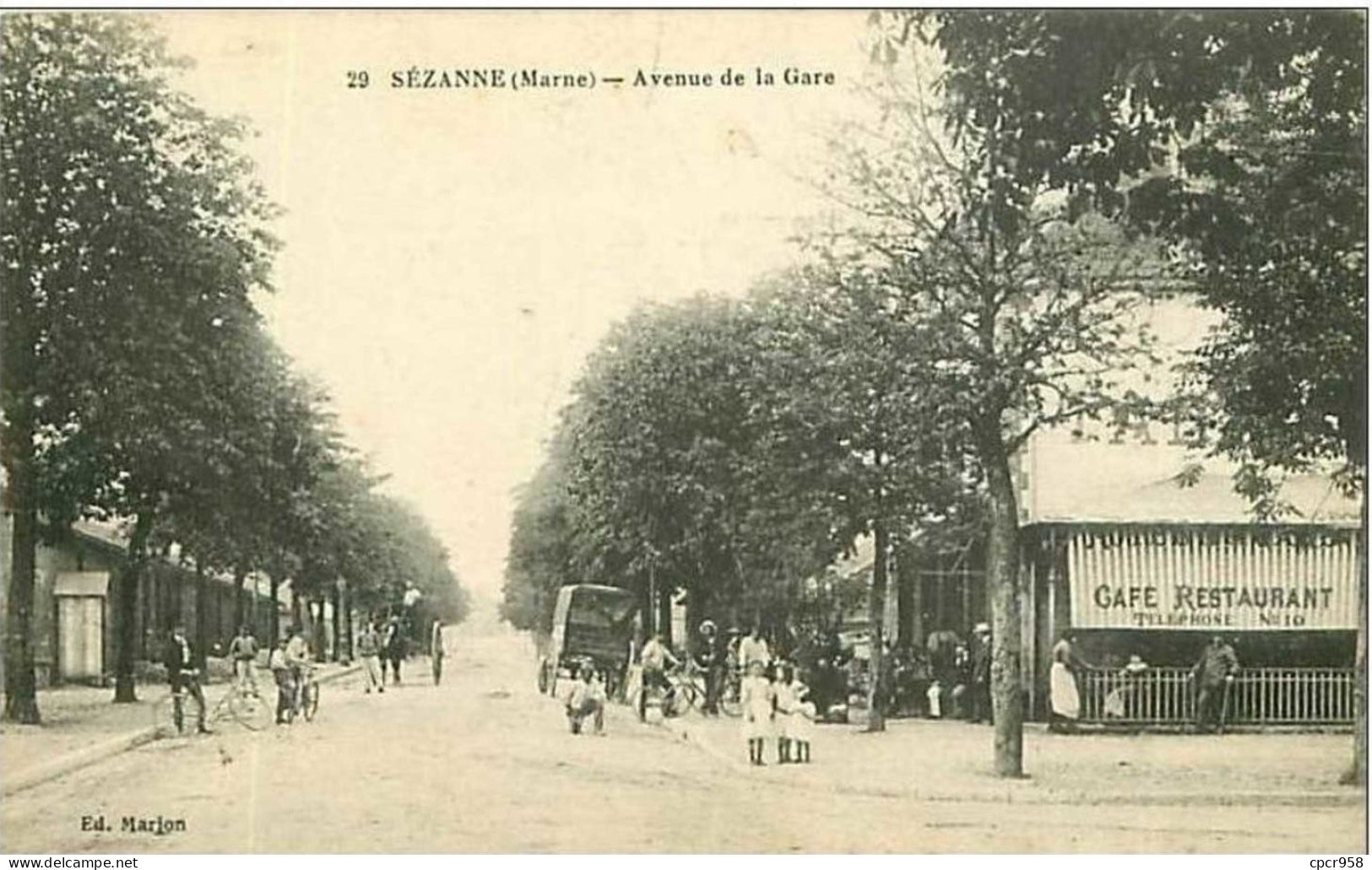 51.SEZANNE.AVENUE DE LA GARE.CAFE RESTAURANT - Sezanne