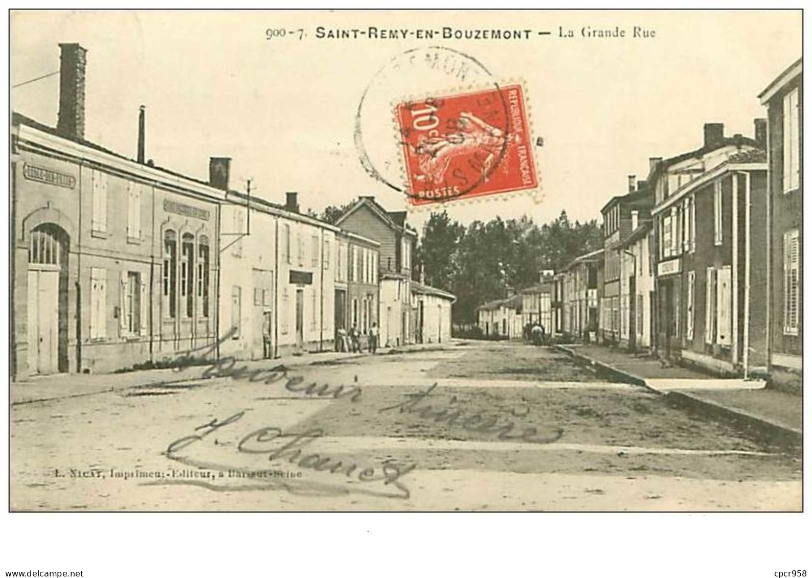 51.SAINT REMY EN BOUZEMONT.LA GRANDE RUE - Saint Remy En Bouzemont
