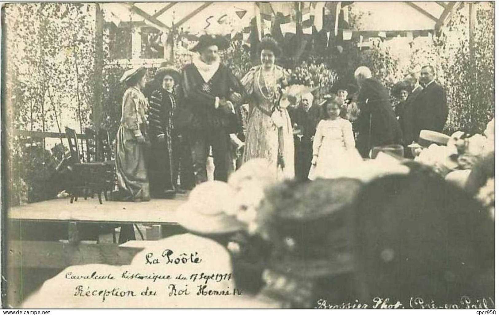 53.PRE EN PAIL.CP PHOTO.LA POTEE.CAVALCADE HISTORIQUE DU 17 SEPT 1911.RECEPTION DU ROI HENRI IV - Pre En Pail