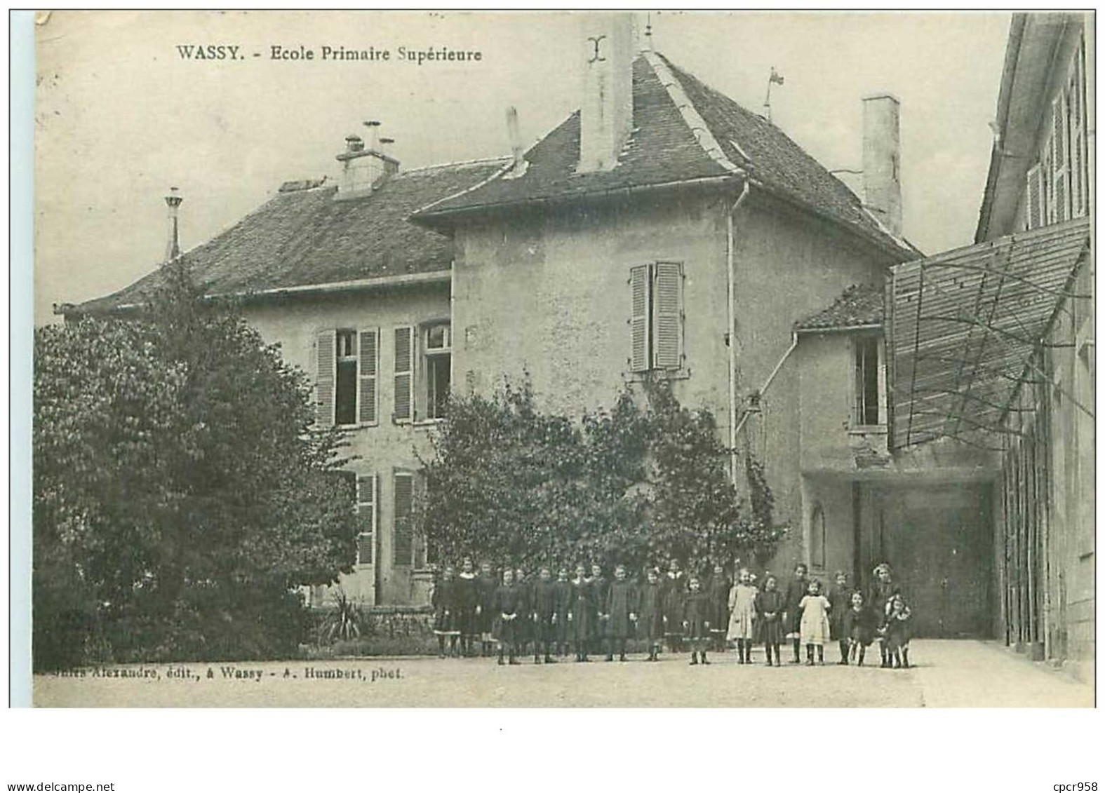 52.WASSY.n°27749.ECOLE PRIMAIRE SUPERIEURE - Wassy