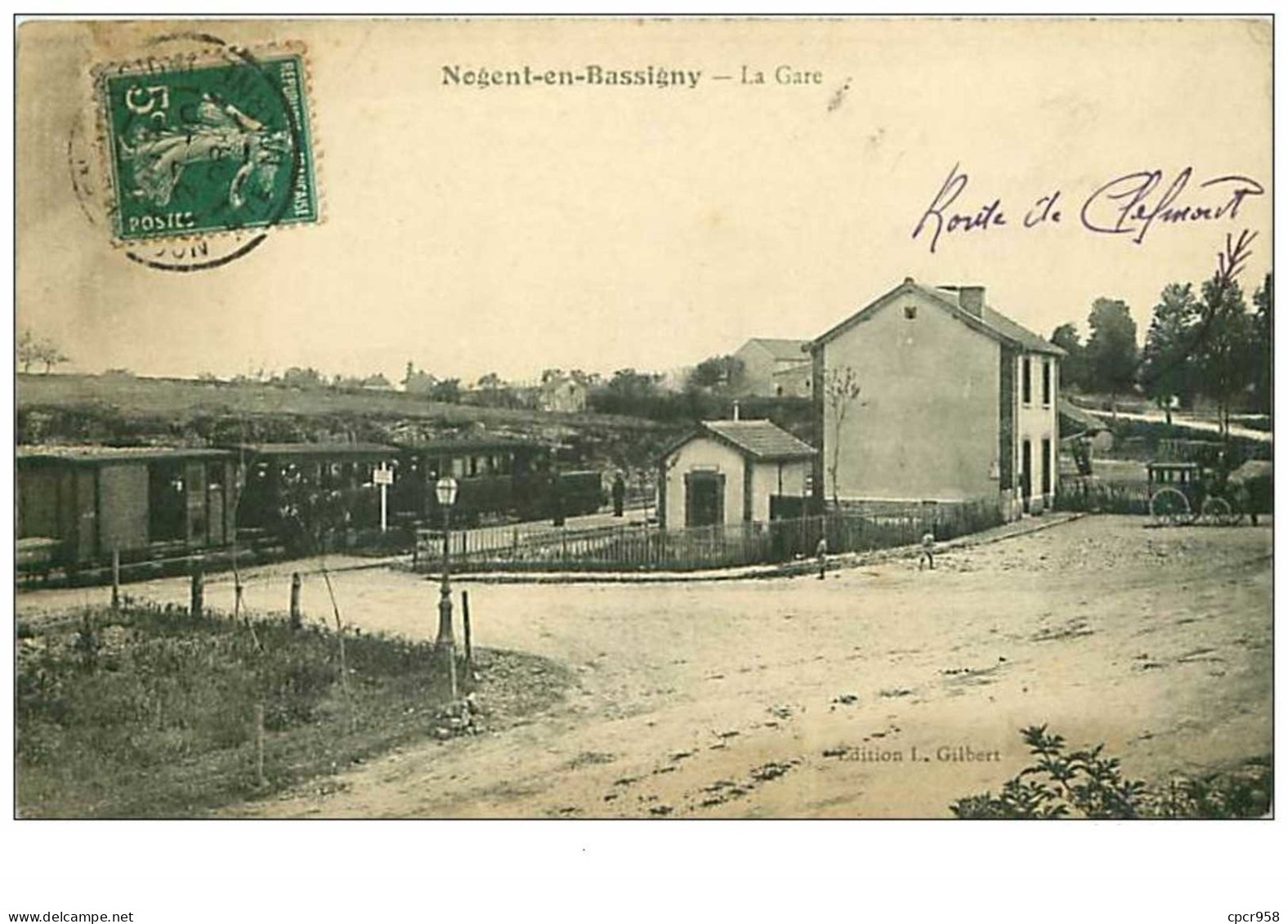 52.NOGENT EN BASSIGNY.n°44.LA GARE.TRAIN. - Nogent-en-Bassigny