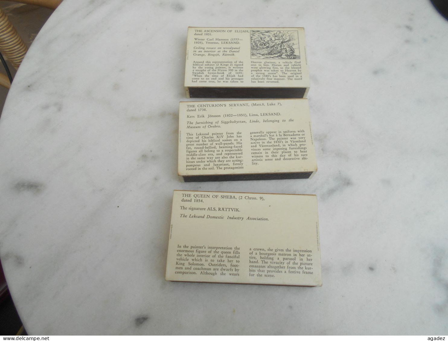 3  Boites D'allumettes Swedish  Match  11 X 2,5 Cm - Matchboxes