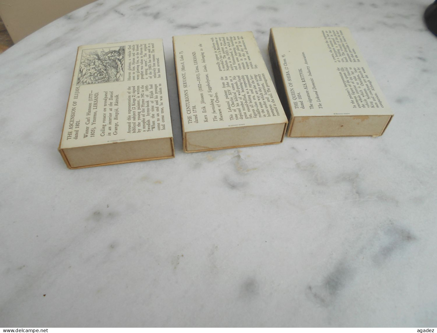 3  Boites D'allumettes Swedish  Match  11 X 2,5 Cm - Matchboxes