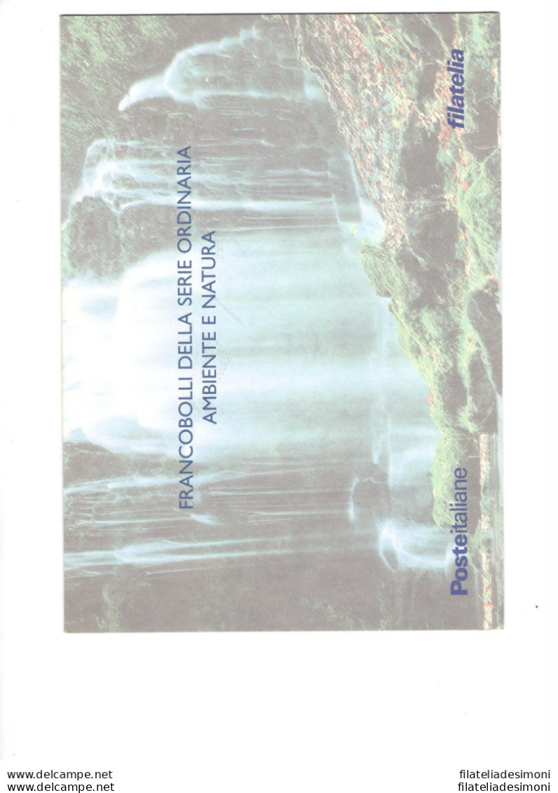 2001 Italia - Repubblica , Folder - Ambiente E Natura N° 24 MNH** - Presentation Packs