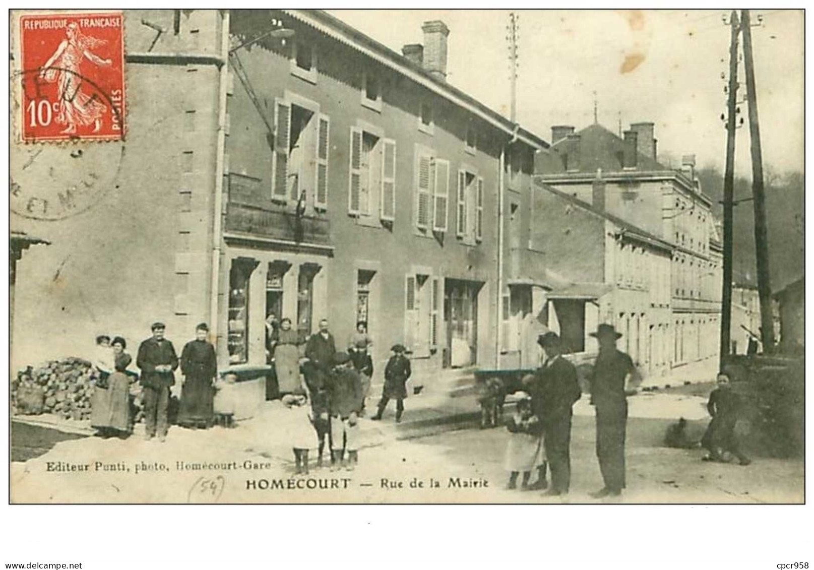 54.HOMECOURT.n°38.RUE DE LA MAIRIE.VOITURE A CHIEN - Homecourt