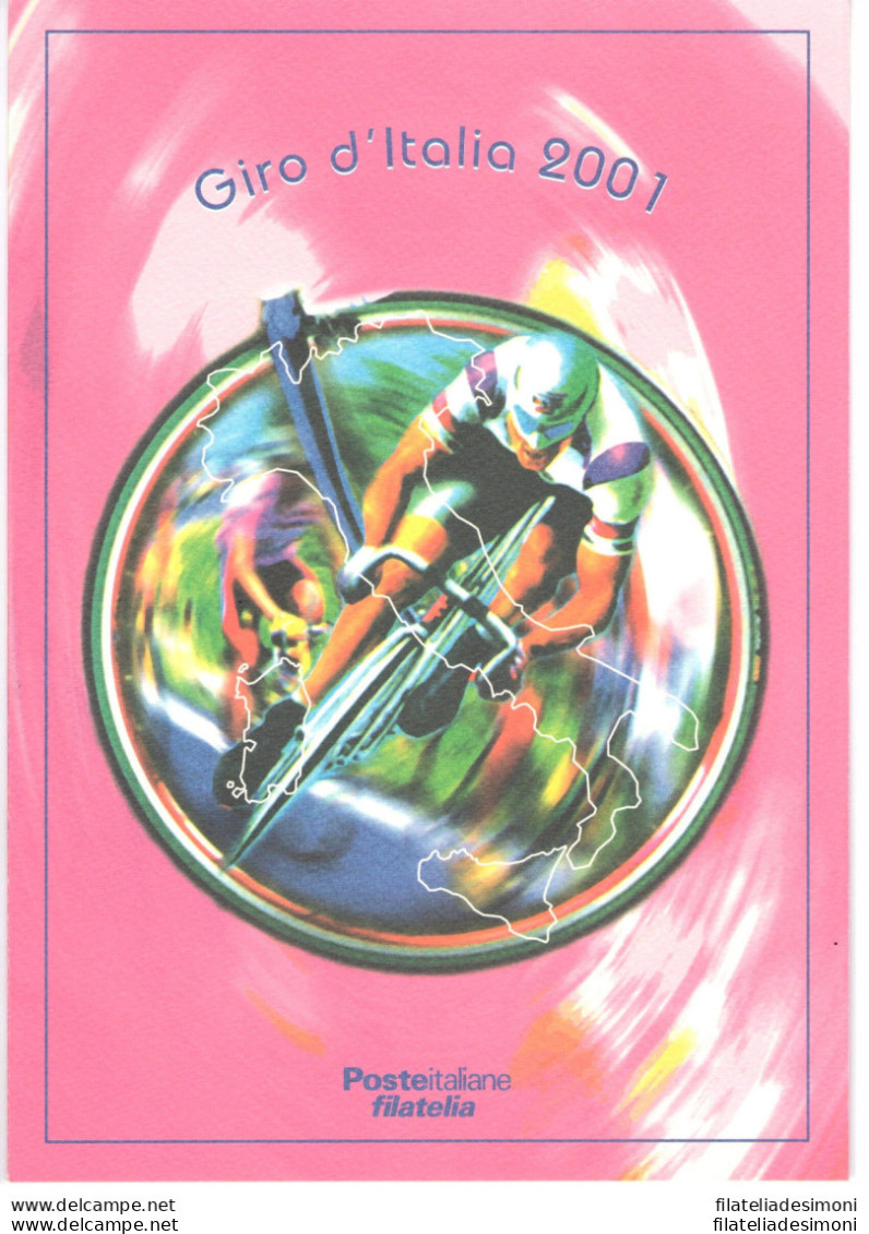 2001 Italia - Repubblica , Folder - Giro D'Italia N° 25 MNH** - Presentatiepakket