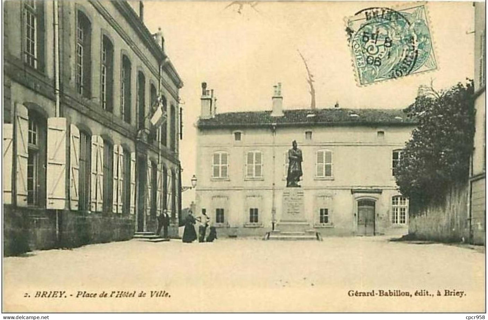 54.BRIEY.PLACE DE L'HOTEL DE VILLE - Briey