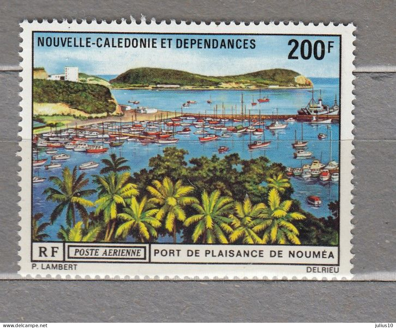 NOUVELLE CALEDONIE 1971 Airmail Port Harbour MVLH (*) Mi 507 #33999 - Unused Stamps