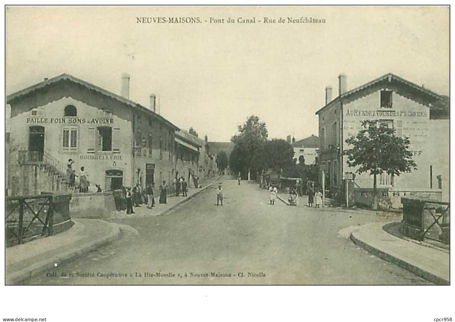 54.NEUVES-MAISONS.n°168.PONT DU CANAL.RUE DE NEUFCHATEAU.BOURRELLERIE - Neuves Maisons