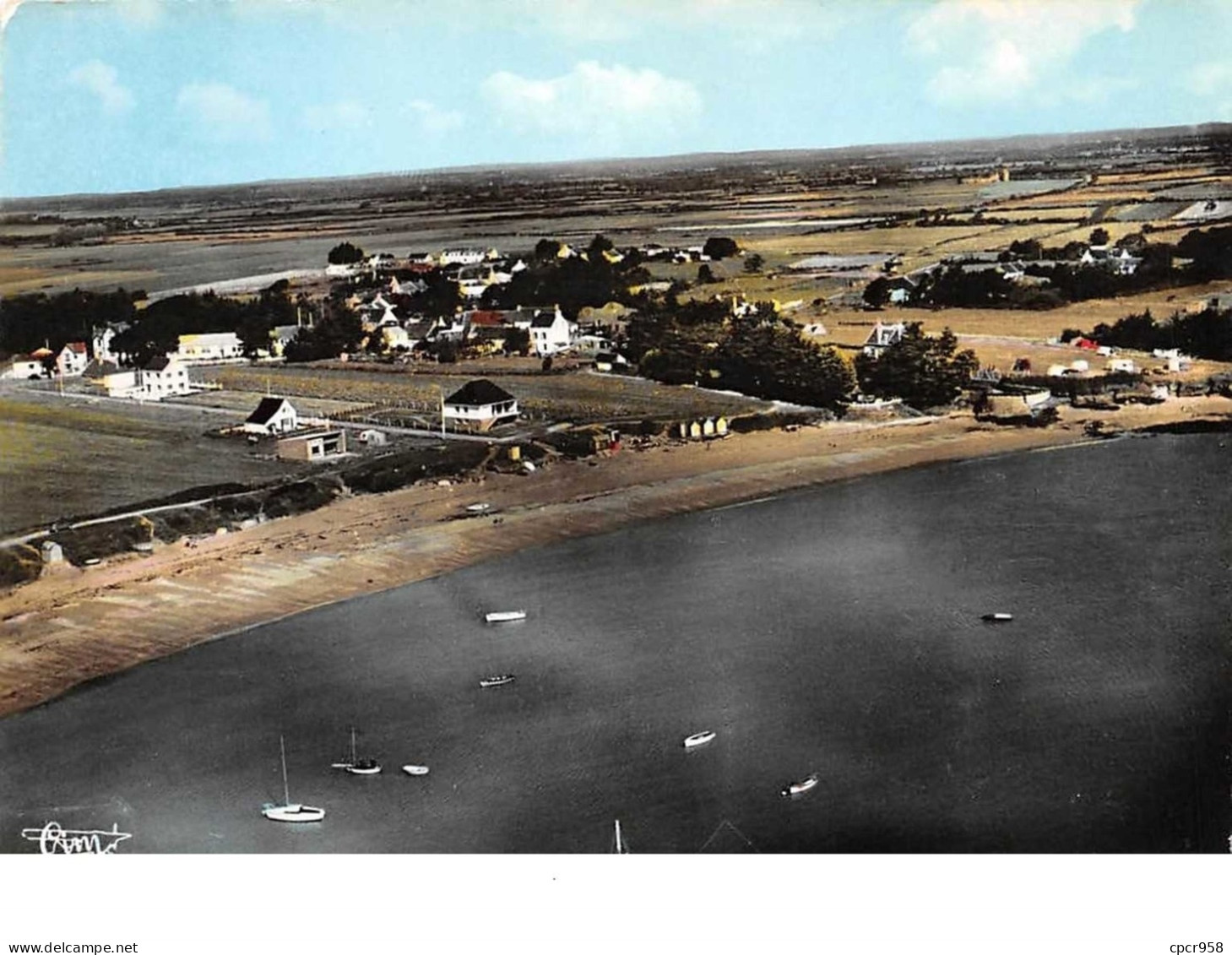 56 .  N° 200534 .  DAMGAN . PLAGE DU KERVOYAL  .   CPSM . 14,5 X 10,5 - Damgan