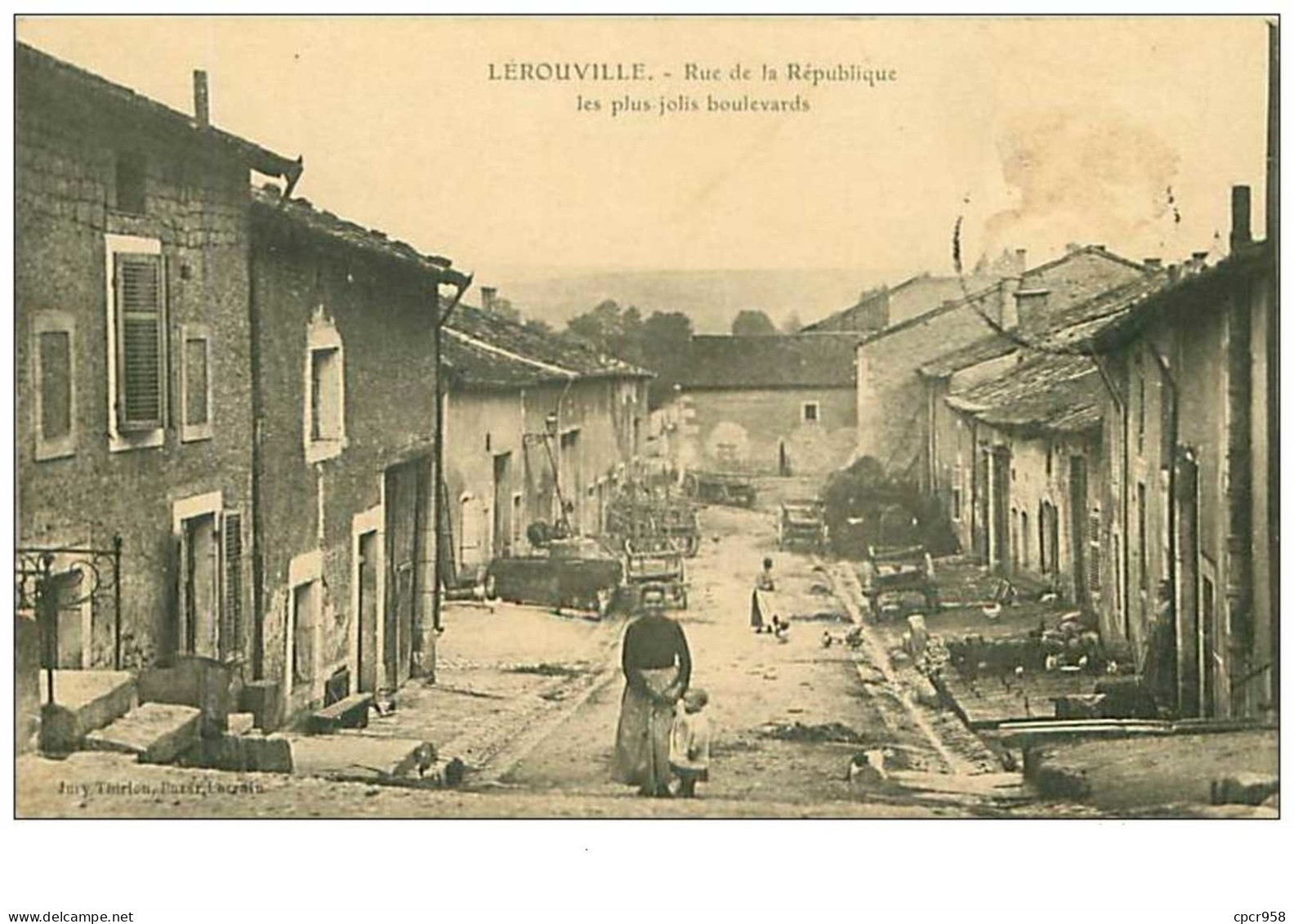 55.LEROUVILLE.n°3058.RUE DE LA REPUBLIQUE.LES PLUS JOLIS BOULEVARDS - Lerouville