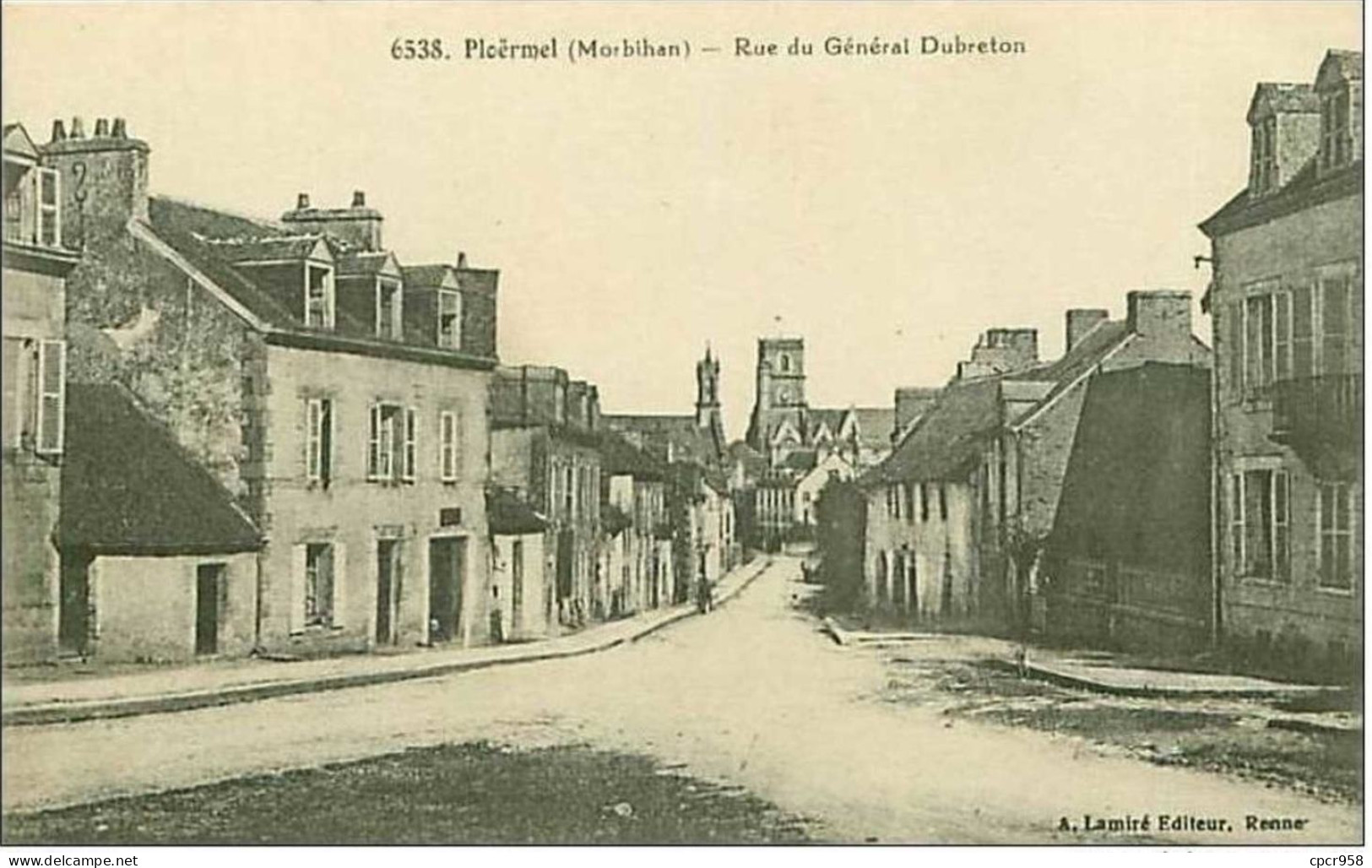 56.PLOERMEL.RUE DU GENERAL DUBRETON - Ploërmel