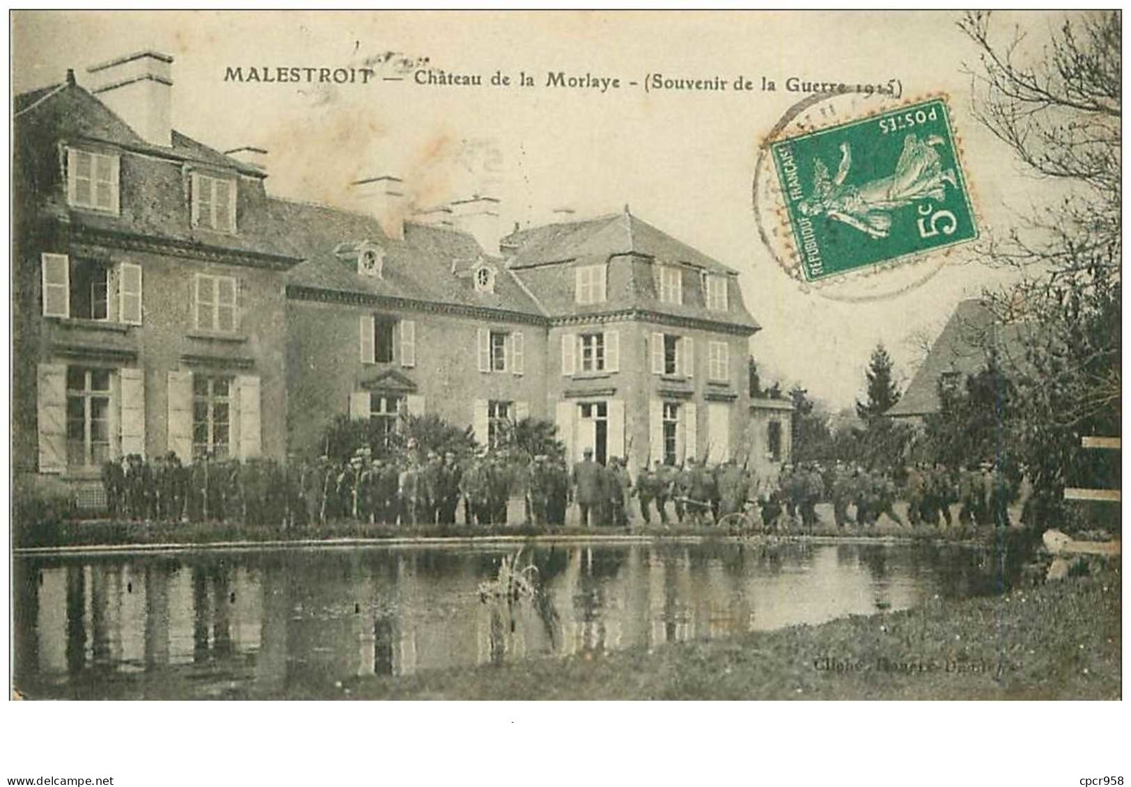 56.MALESTROIT.n°12717.CHATEAU DE LA MORLAYE.SOUVENIR DE LA GUERRE 1915.VOIR ETAT - Malestroit