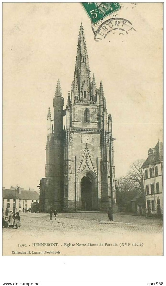 56.HENNEBONT.n°23918.EGLISE NOTRE DAME DU PARADIS - Hennebont