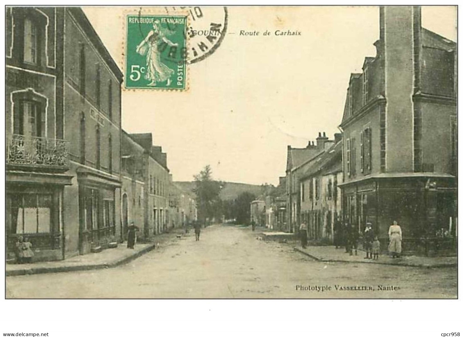 56.GOURIN.n°39.ROUTE DE CARHAIX.RARE - Gourin