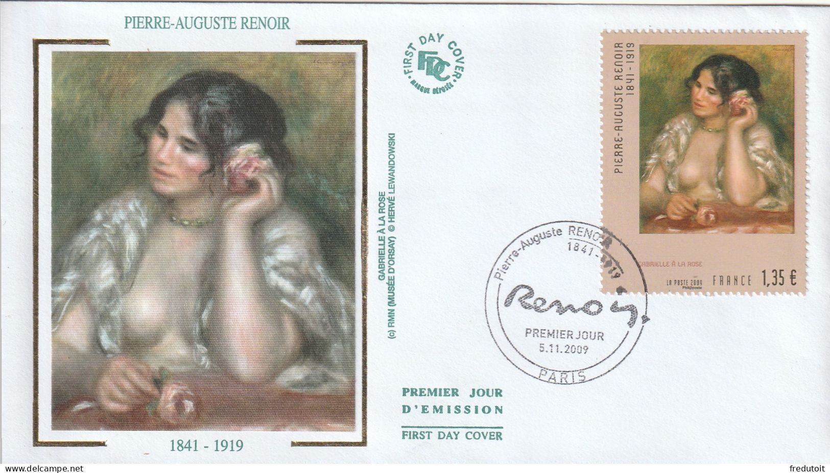 FDC - 2009 - Pierre-Auguste RENOIR - 2000-2009