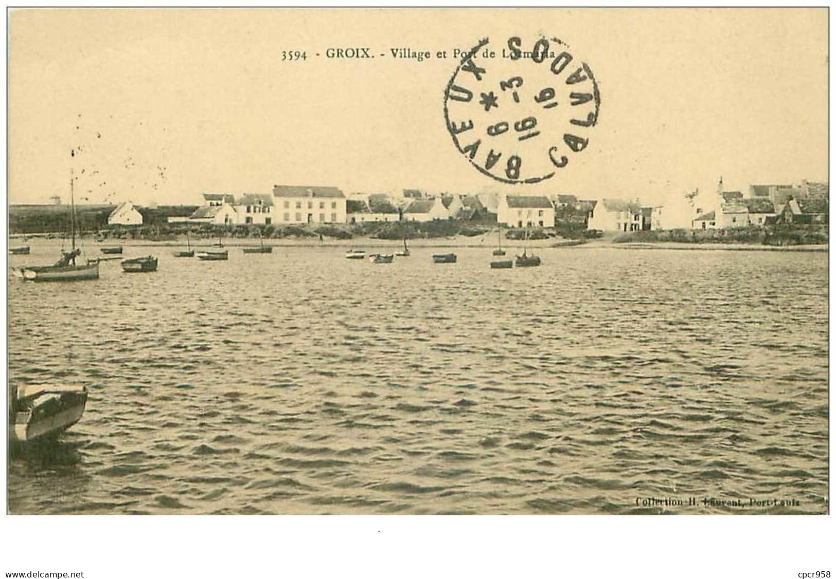 56 . N°37542 . Ile De Groix . Village Et Port De Locmaria. - Groix