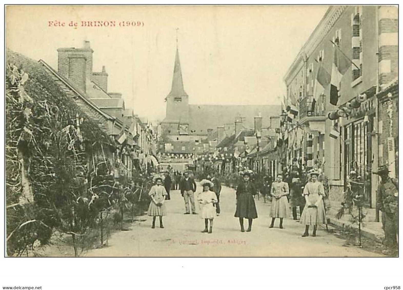 58.BRINON.FETE DE BRINON.1909 - Brinon Sur Beuvron