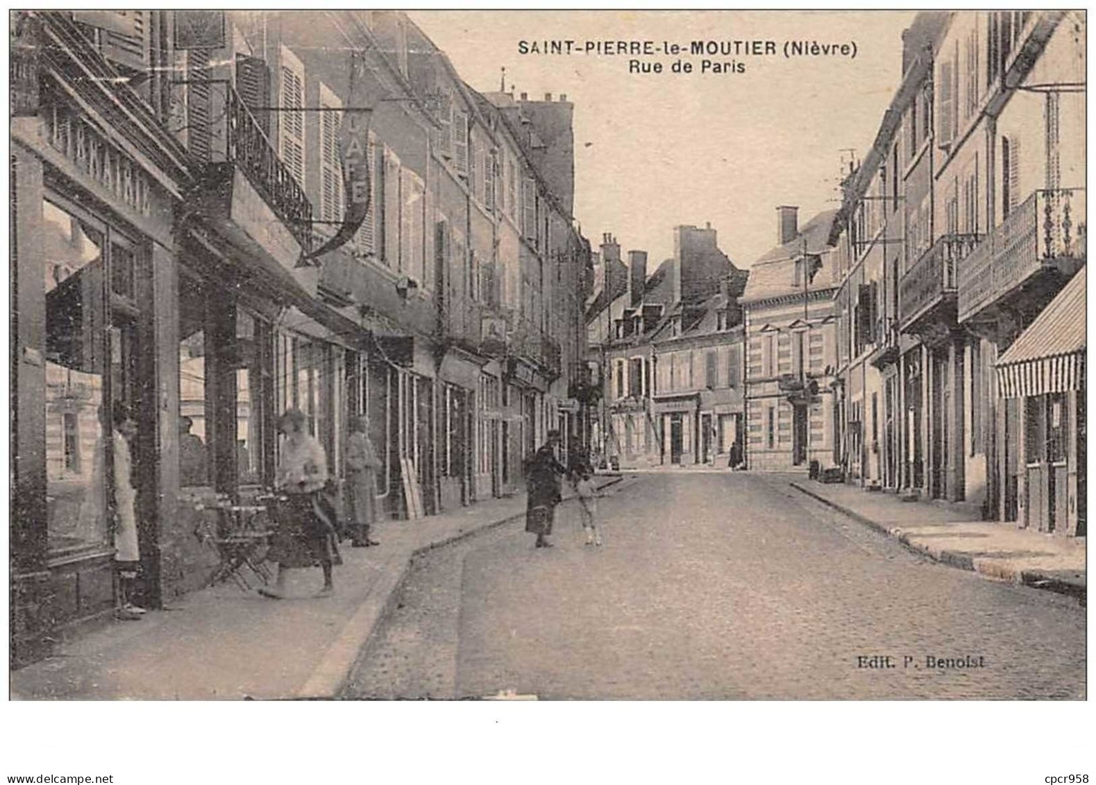 58 . N° 50478 . Saint Pierre Le Moutier.rue De Paris - Saint Pierre Le Moutier