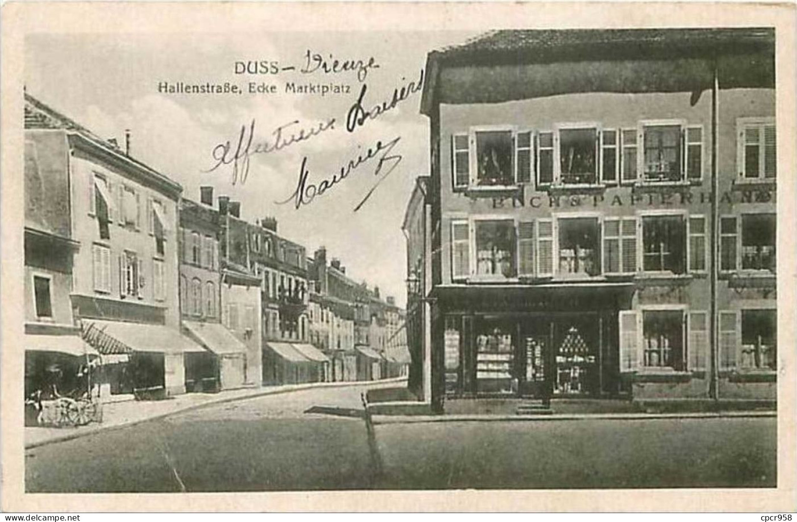 57.DUSS HALLENSTRABE ECKE MARKTPLATZ - Dieuze