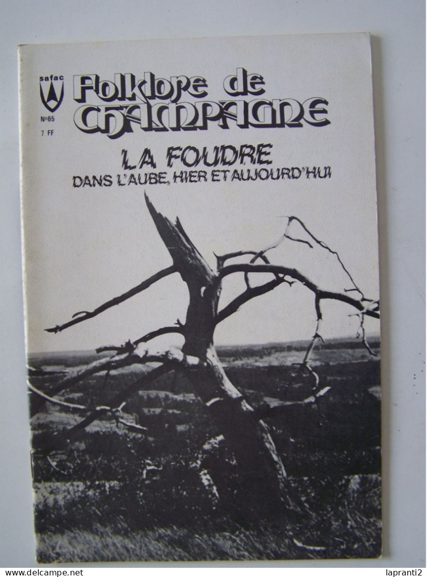 FOLKLORE DE CHAMPAGNE. L'ORAGE. "LA FOUDRE DANS L'AUBE HIER ET AUJOURD'HUI". NEUVILLE-SUR-SEINE. BRAGELOGNE............ - Champagne - Ardenne