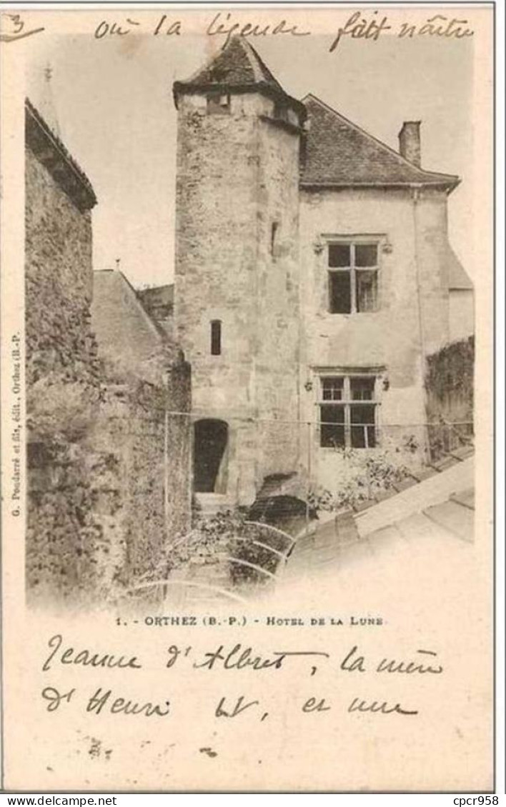 64.ORTHEZ.HOTEL DE LA LUNE. - Orthez