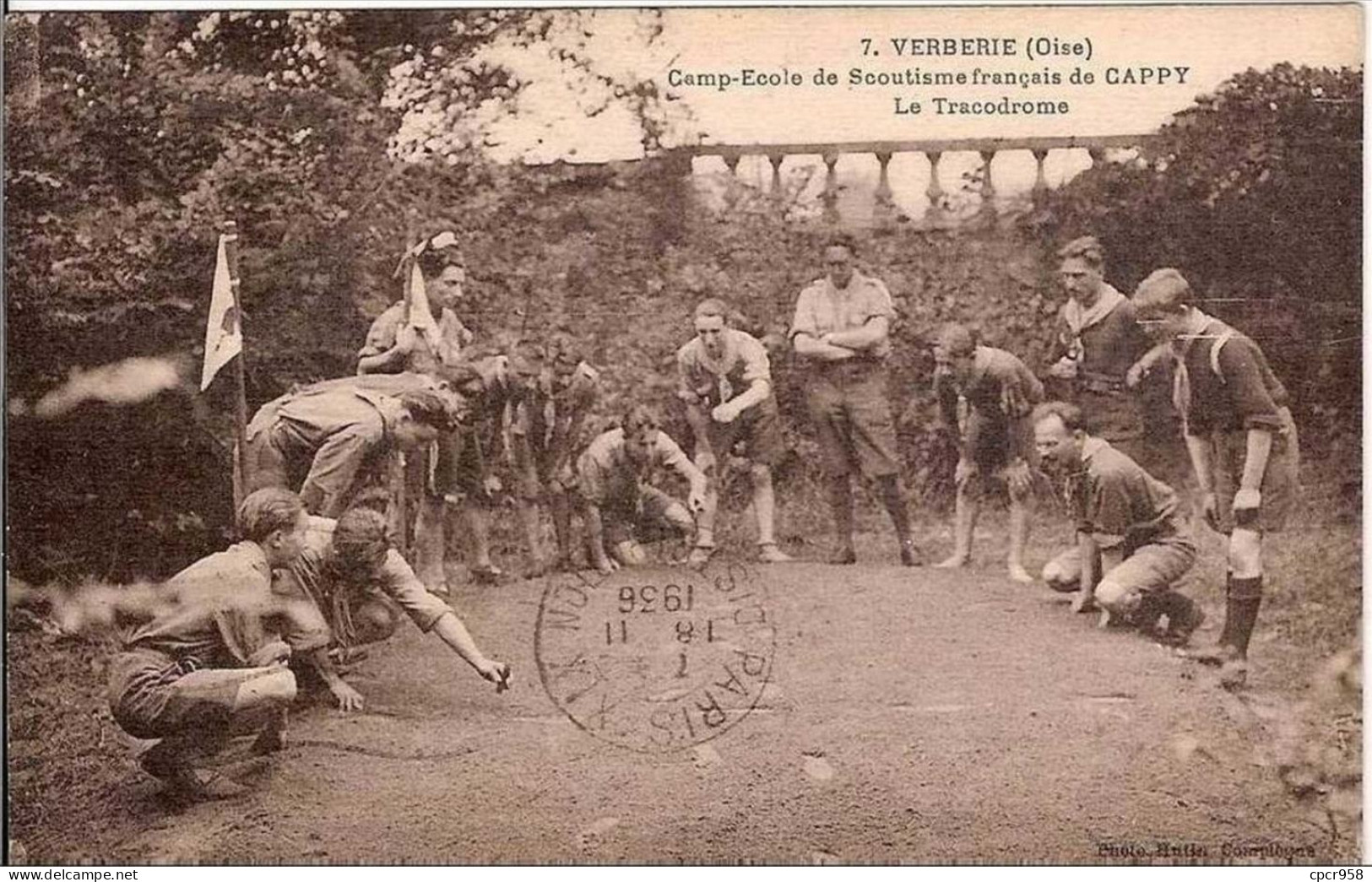 60.VERBERIE CAMP ECOLE DE SCOUTISME FRANCAIS DE CAPPY.LE TRACODROME. - Movimiento Scout