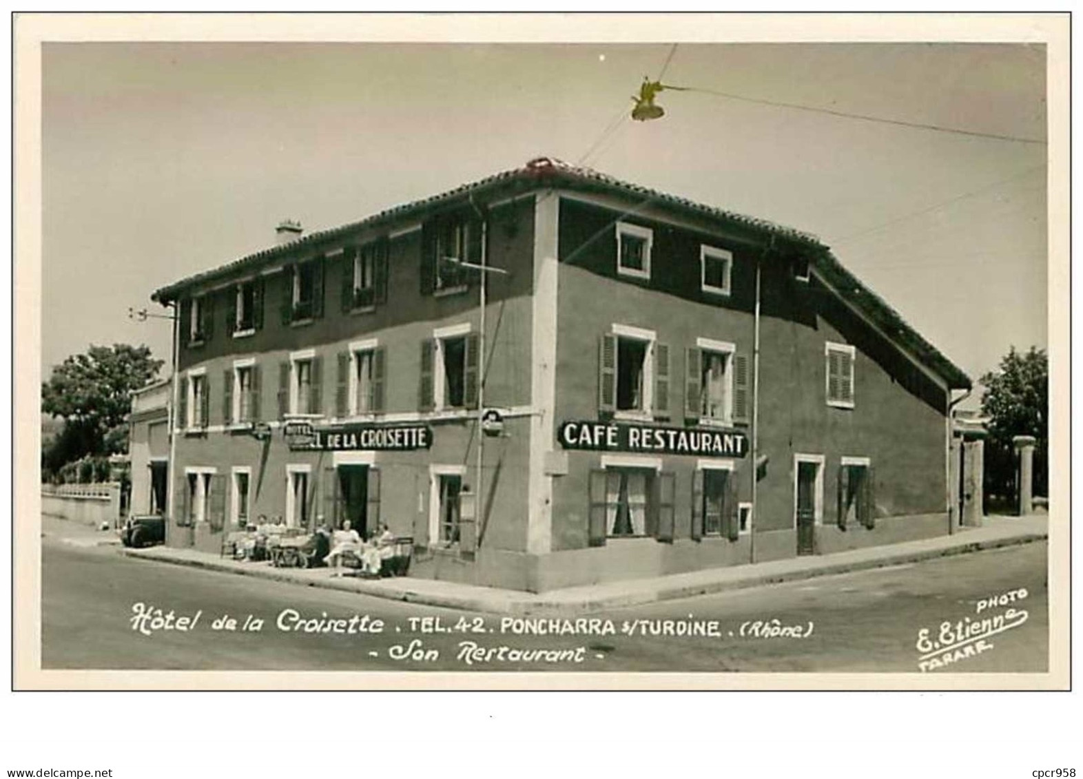 69.PONCHARRA S TURDINE.HOTEL DE LA CROISETTE.SON RESTAURANT - Pontcharra-sur-Turdine