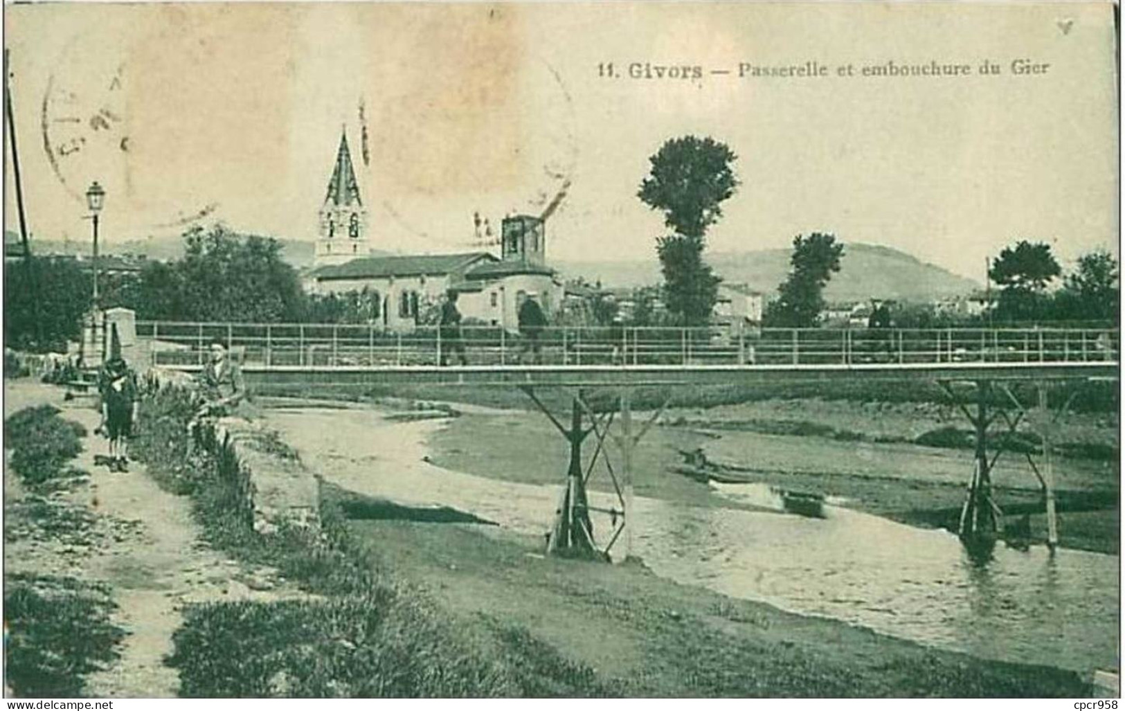 69.GIVORS.PASSERELLE ET EMBOUCHURE DU GIER - Givors