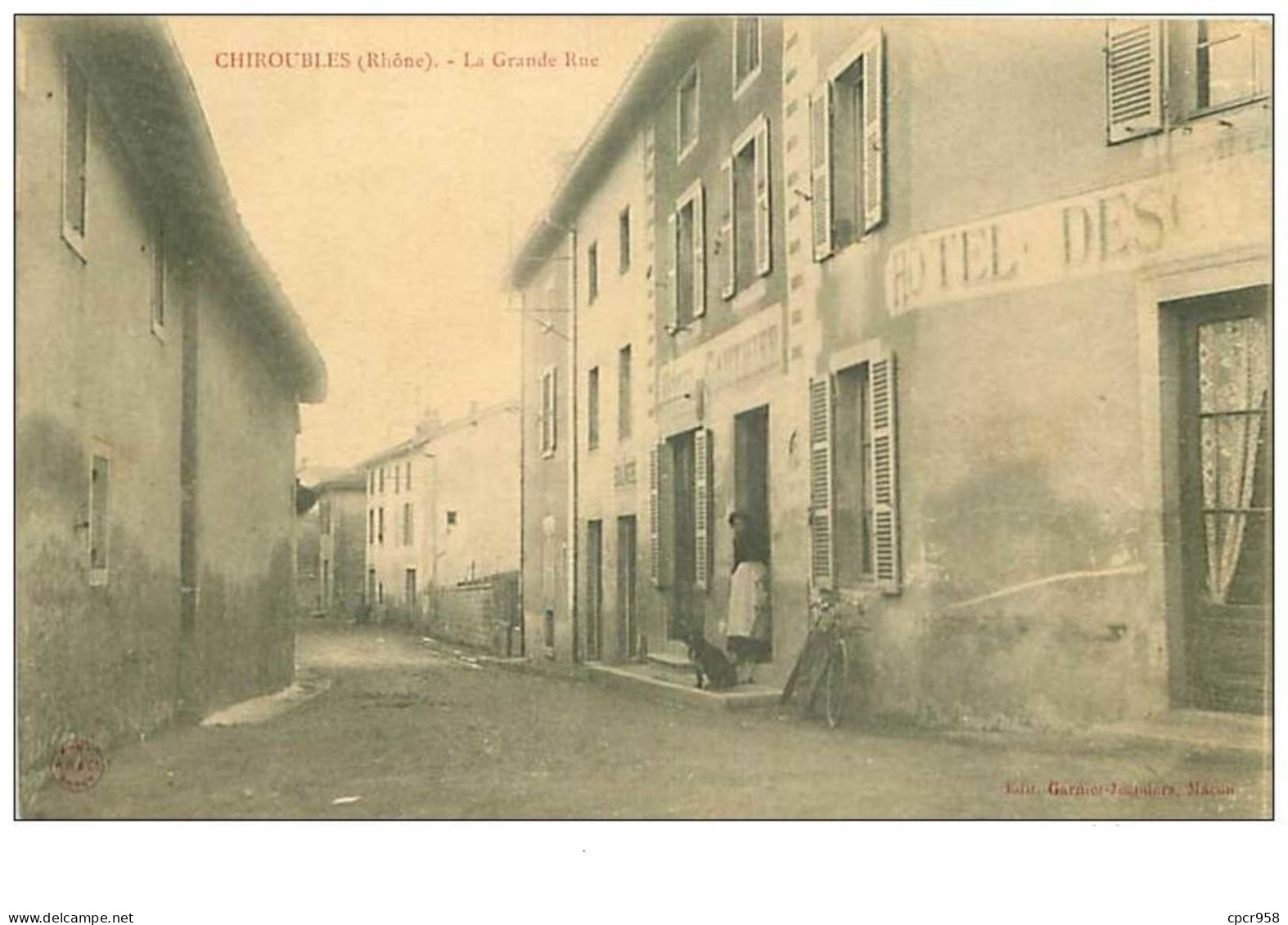 69.CHIROUBLES.n°9.LA GRANDE RUE.HOTEL.RARE - Chiroubles