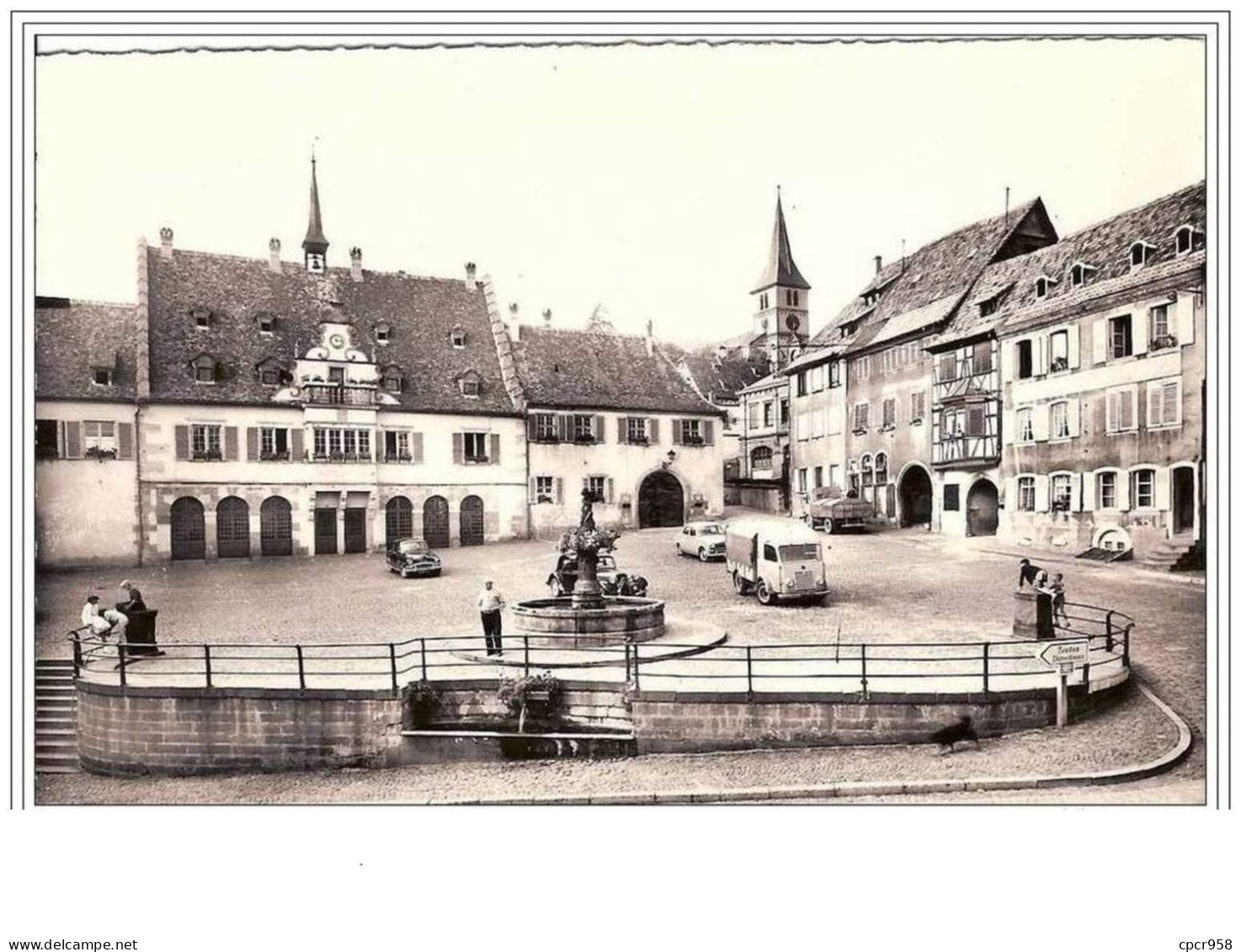 67.BARR.PLACE DE L HOTEL DE VILLE.CPSM - Barr