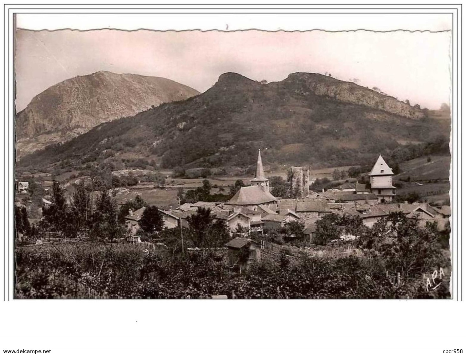 65.MAULEON-BAROUSSE.VUE GENERALE SUR GOUARDERE.CPSM. - Mauleon Barousse