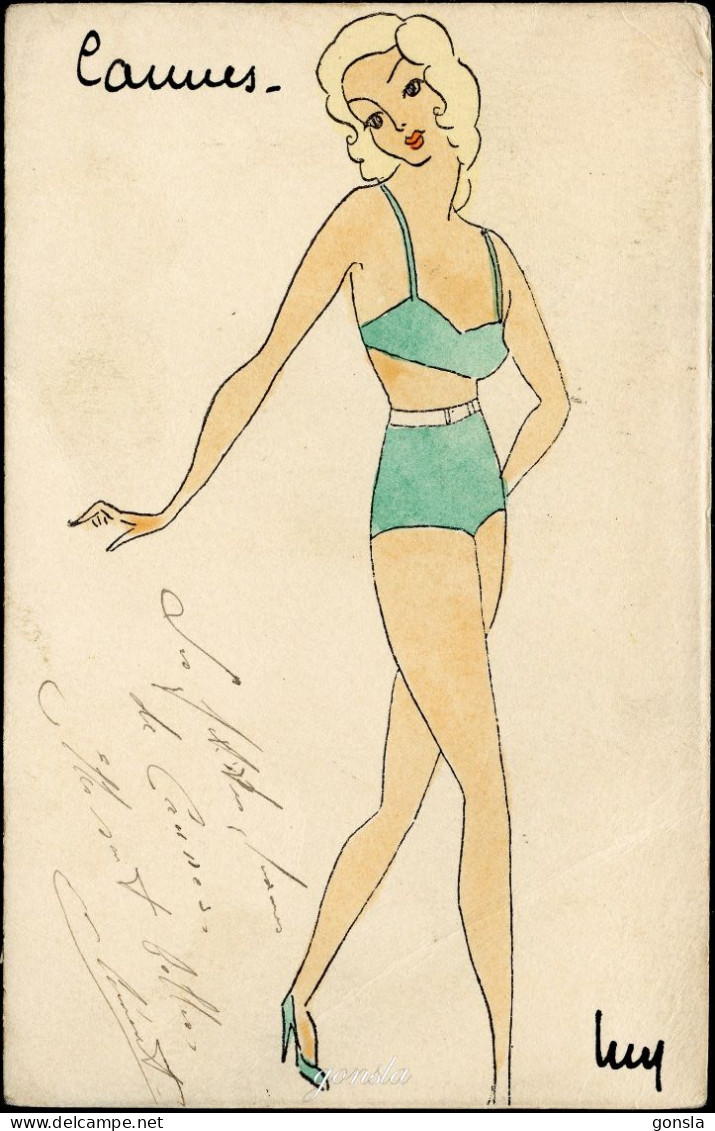 CANNES 1945 "PIN-UP" Dessin Sexy - Manifestaciones